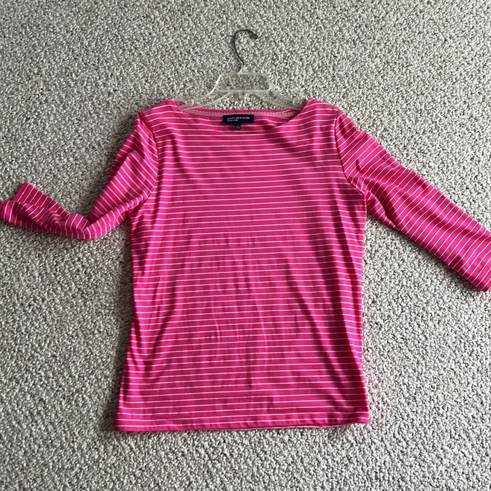 NEW JONES NY BOAT NECK COTTON TOP L